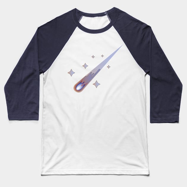 Comet among Stars Baseball T-Shirt by KarabasClothing